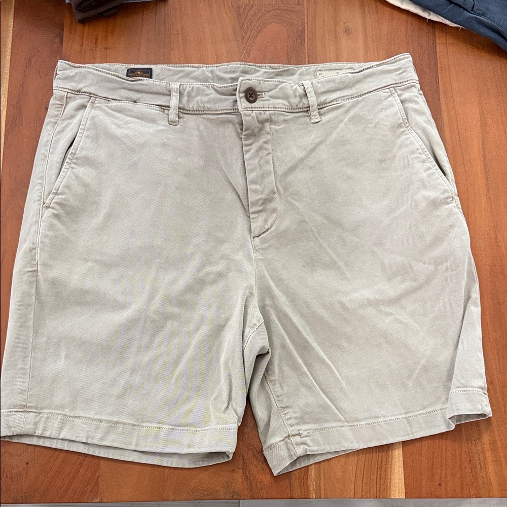 Faherty Brand Mens Coastline Chino Shorts Size 36